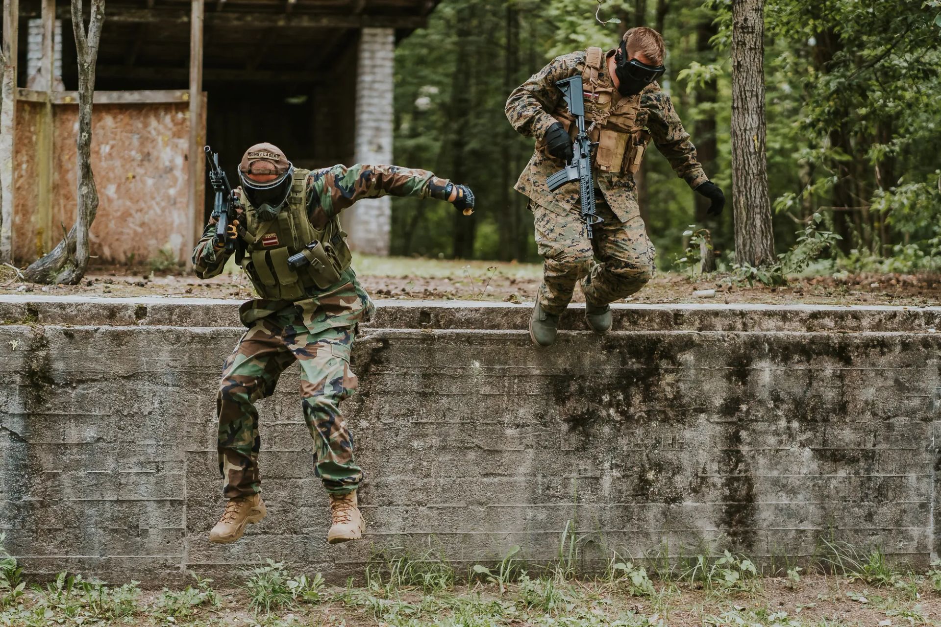 airsoft spēle Mežaparka airsoft laukumā