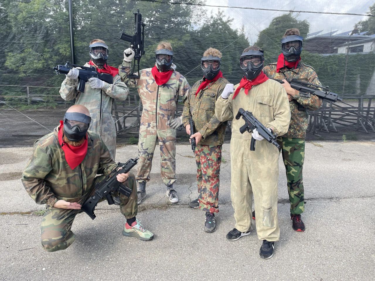 airsoft spēle Juglas izklaides parkā
