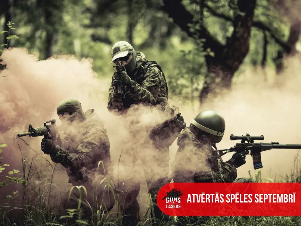 GUNSnLASERS atvērto spēļu piedāvājums augustā