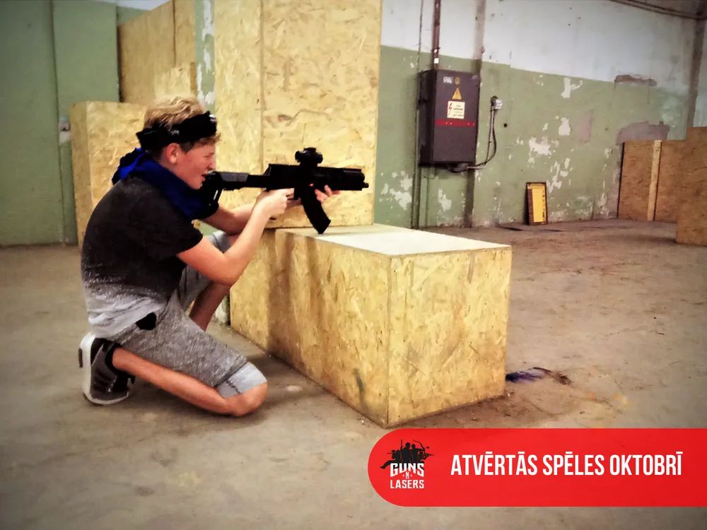 Oktobra atvērtās lāzertaga spēles piedāvājums