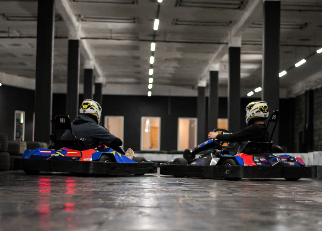 kartingu trase juglā