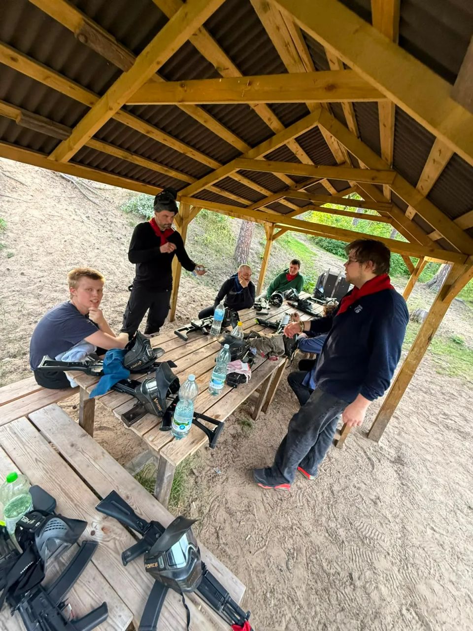 ballīte gunsnlasers āra atpūtas zonā